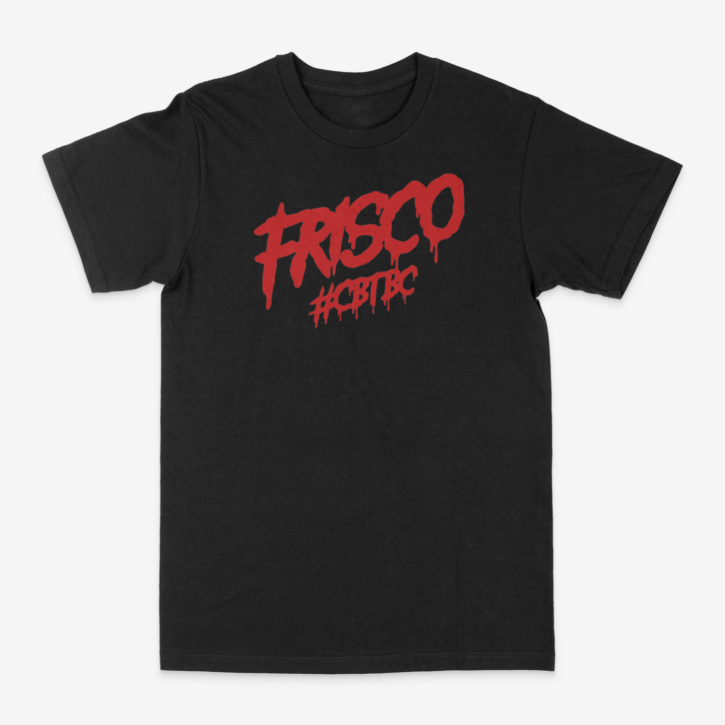 CBTBC - FRISCO TEE - PUFF PRINT - BLACK/RED